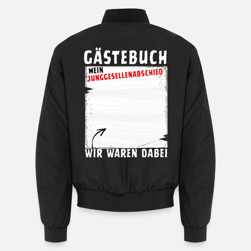 Gästebuch Junggesellenabschied Unisex Bomberjacke