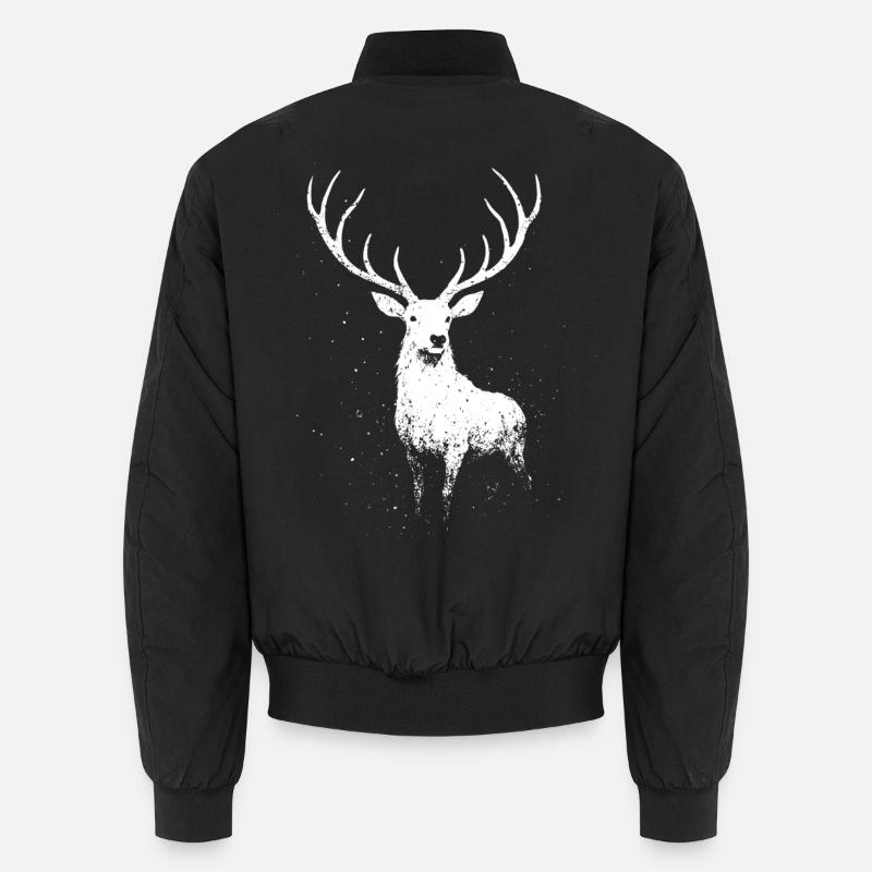 Majestätischer Hirsch Unisex Bomberjacke