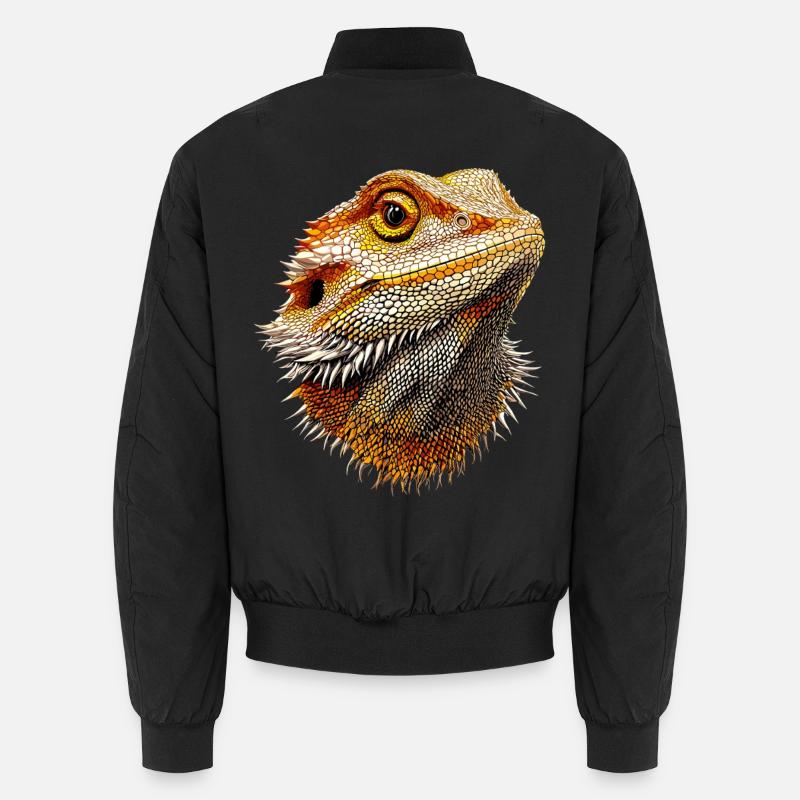 Bearded Dragon Lizard Bearded Dragon Cute Bearded Dragons Unisex Bomber Jacket