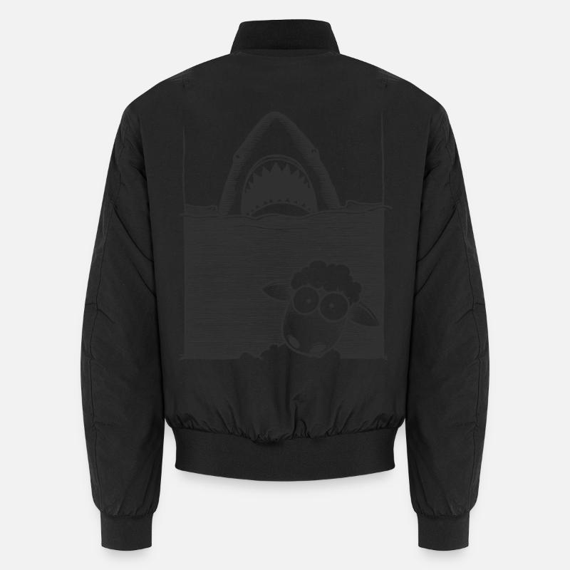 Shark Sheep - Unisex Bomberjacke - Schwarz