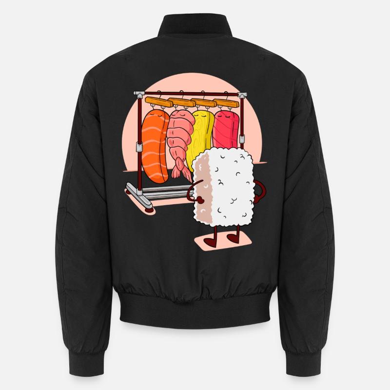 Casier SUSHI - Bomber unisexe - noir