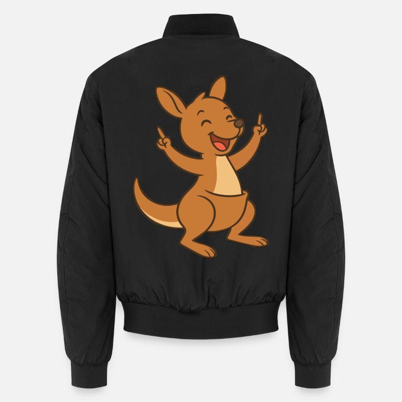 Happy Kangaroo Unisex Bomber Jacket