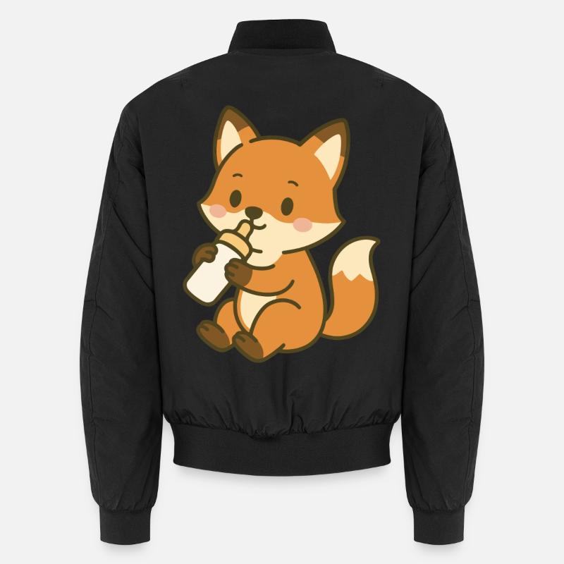 Durstiger Babyfuchs - Unisex Bomberjacke - Schwarz