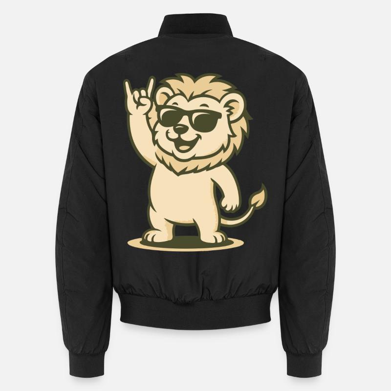Rock ’n’ Roar - Unisex Bomberjacke - Schwarz