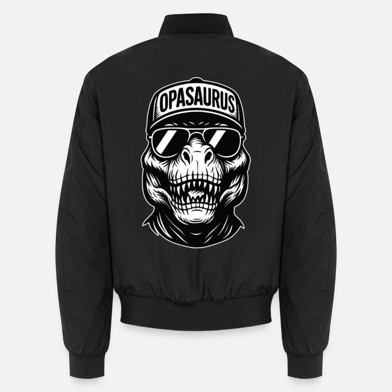 Opasaurus skull - Unisex Bomberjacke - Schwarz