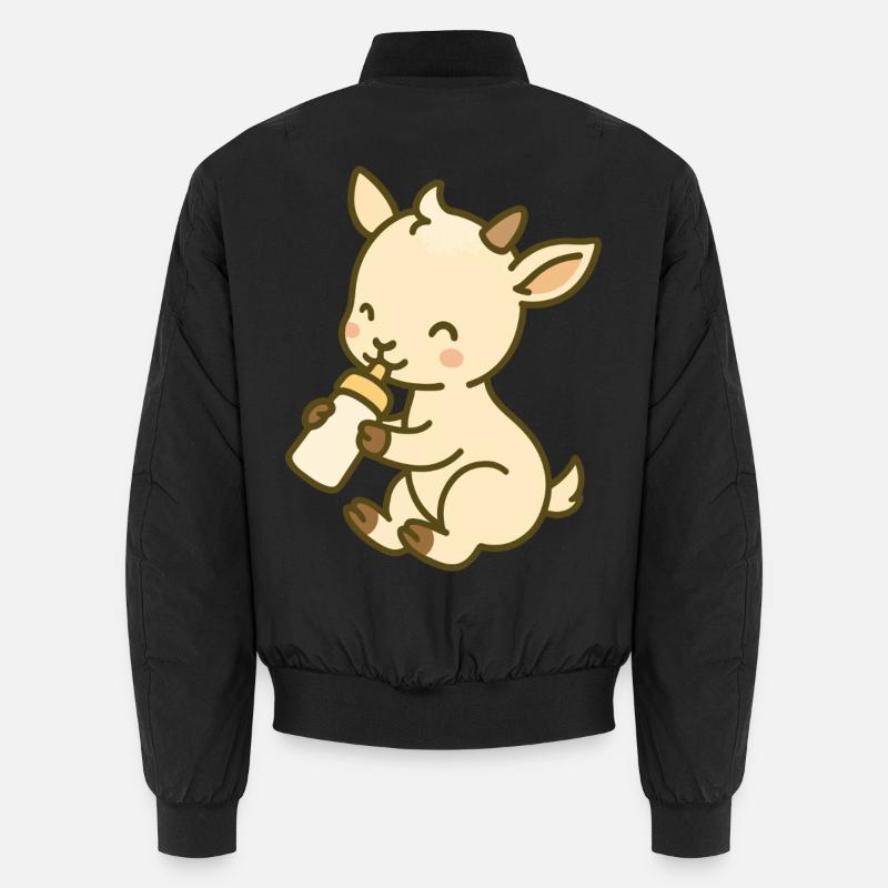 Milking time with kids - Unisex Bomber Jacket - black