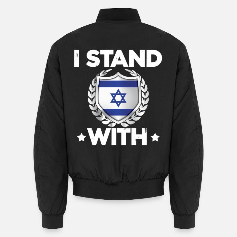 Israelschutz Wappen Design Unisex Bomberjacke