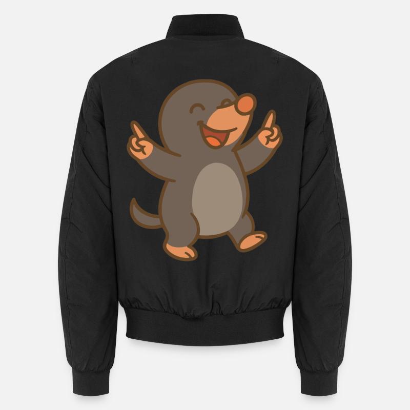 Tanzender Maulwurf - Unisex Bomberjacke - Schwarz