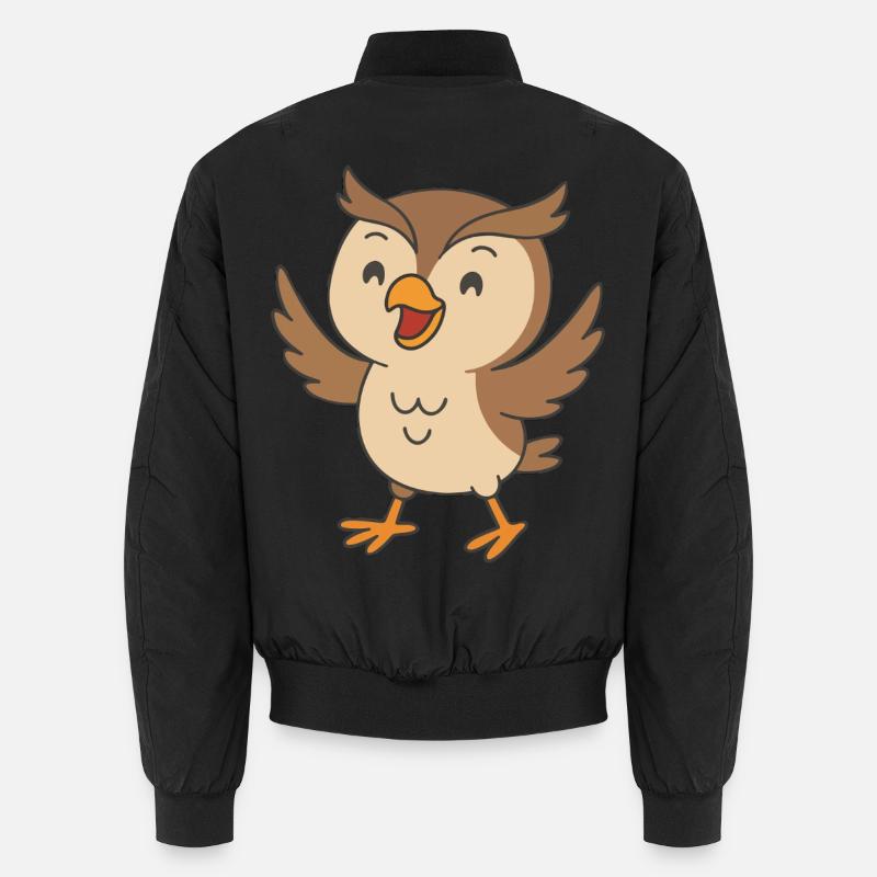 Lachuhu en vol - Bomber unisexe - noir