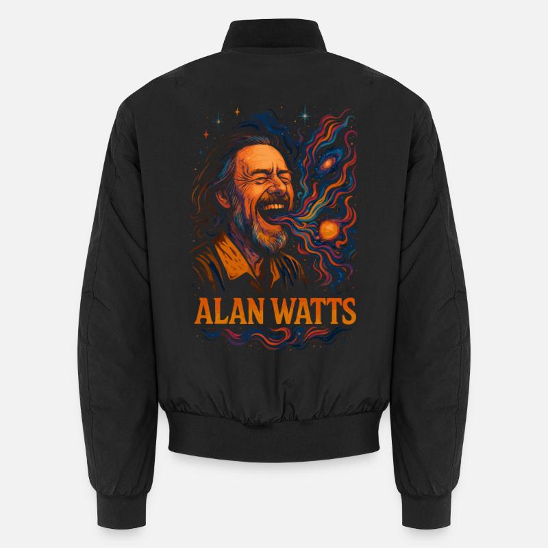 Alan Watts Cosmic Laugh Tee Unisex Bomber Jacket