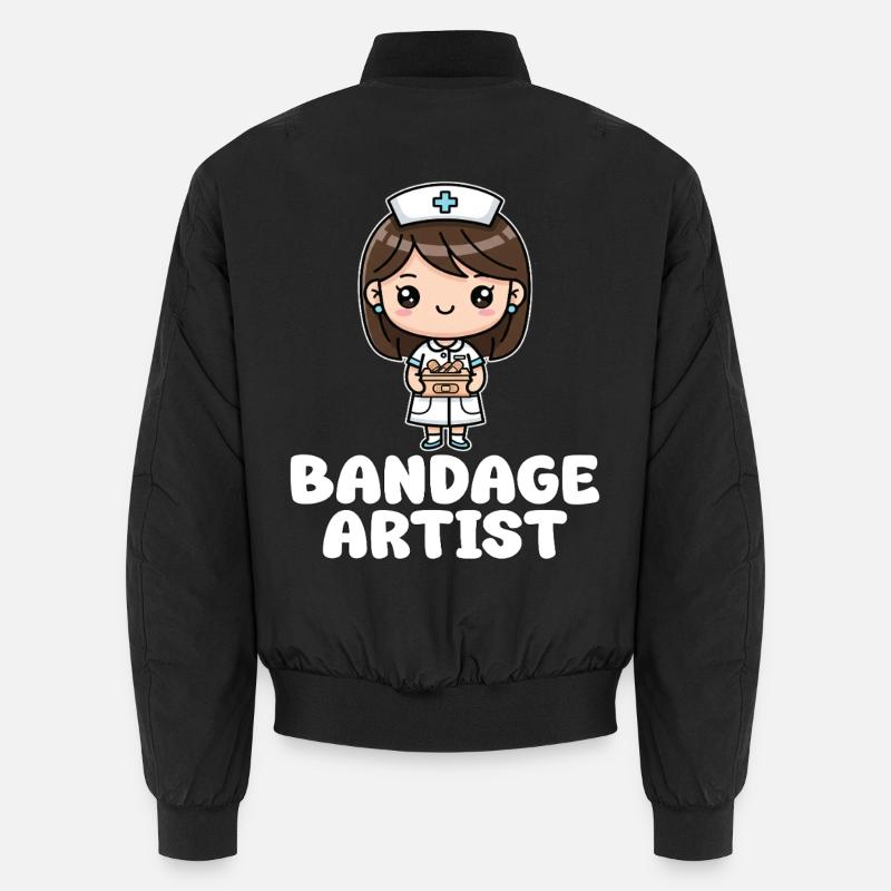 BANDAGE ARTIST - KRANKENSCHWESTER GESCHENK - Unisex Bomberjacke - Schwarz