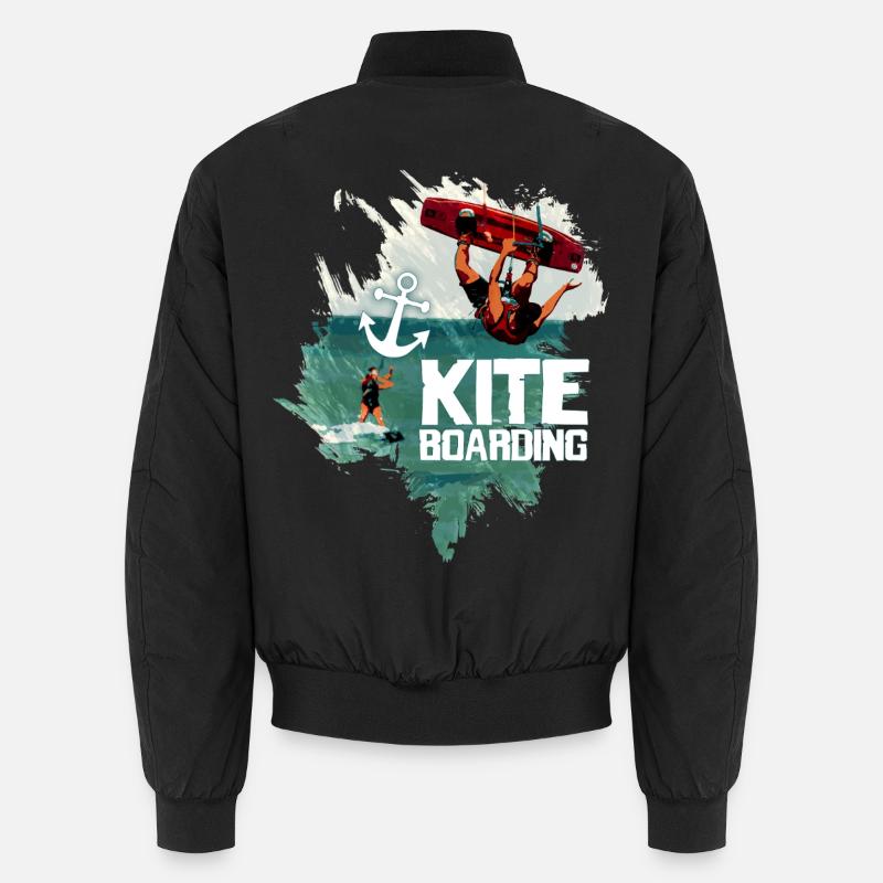Ride the Wind - Unisex Bomber Jacket - black