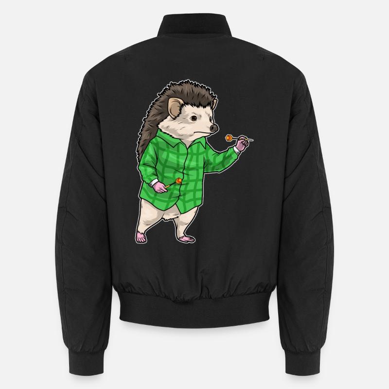 Igel Dart Dartpfeil - Unisex Bomberjacke - Schwarz