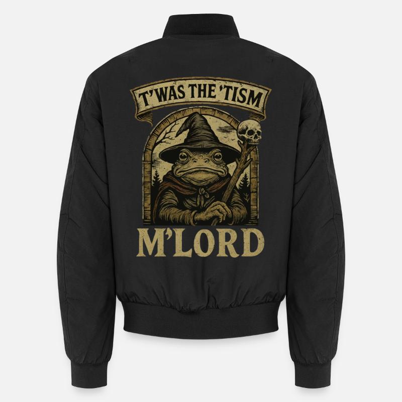 T’was the ‘Tism M’Lord Frog - Unisex Bomber Jacket - black
