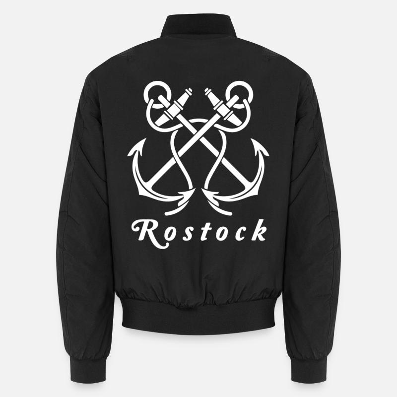 Rostock Ankerliebe - Unisex Bomberjacke - Schwarz