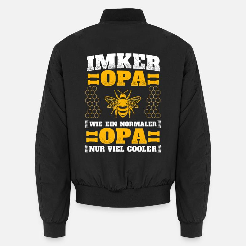 Imker Opa Großvater Bienen Flüsterer Geschenk Unisex Bomberjacke