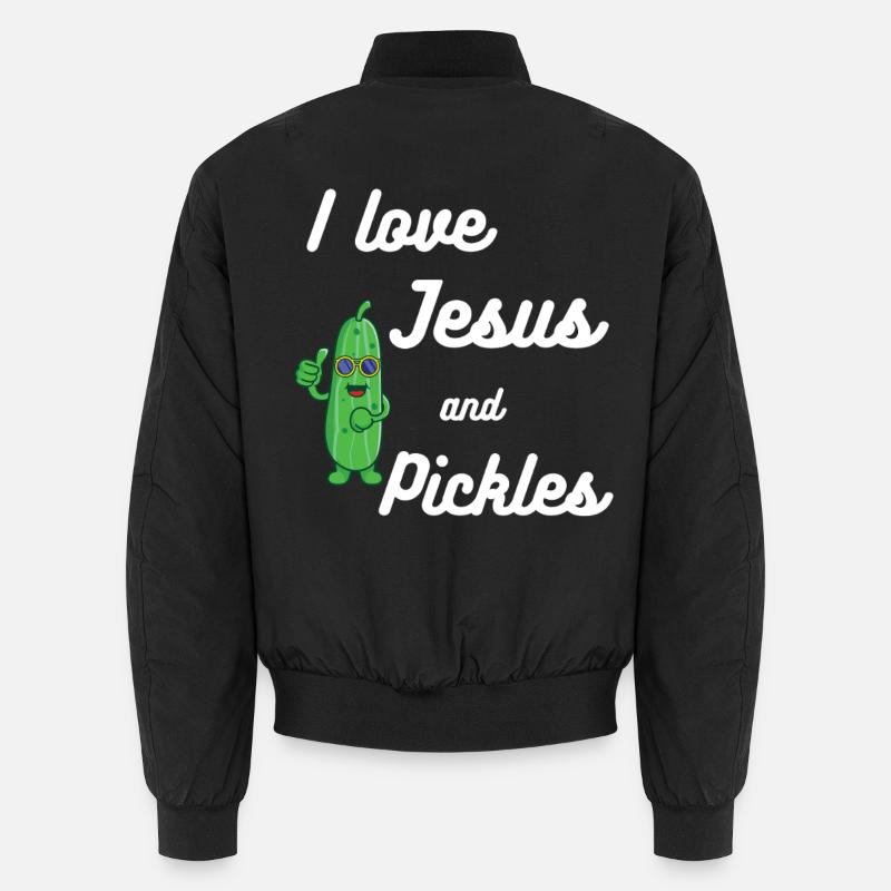 Gurken und Jesus Religiös Unisex Bomberjacke