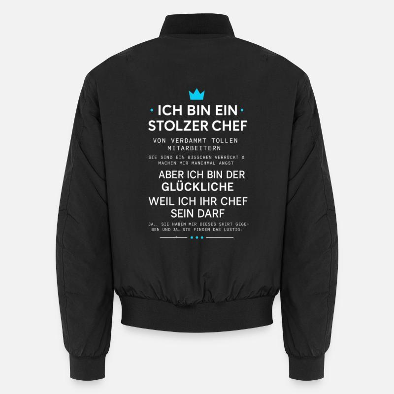 Stolzer Chef Von Verdammt Tollen Mitarbeitern Unisex Bomberjacke
