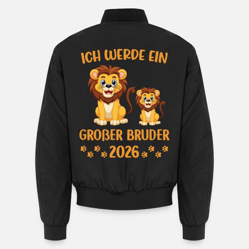 Ich Werde Großer Bruder 2026 Löwe Unisex Bomberjacke