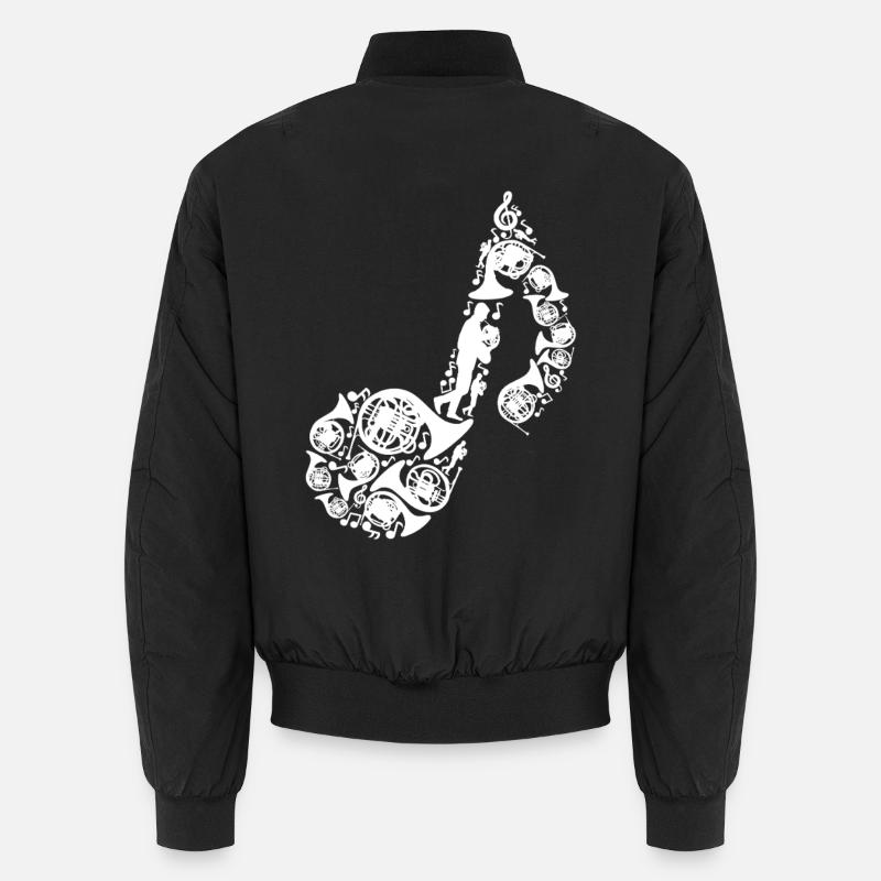 French horn musical note Unisex Bomber Jacket