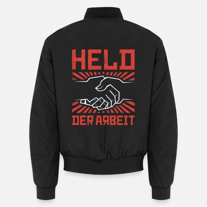 HELD DER ARBEIT OSSI HANDWERKER DDR ARBEITER Unisex Bomberjacke