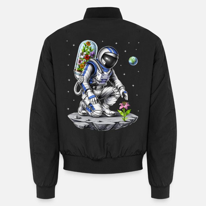 Weltraumastronaut Botaniker Unisex Bomberjacke
