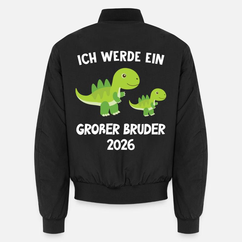 Ich Werde Großer Bruder 2026 Dino Unisex Bomberjacke