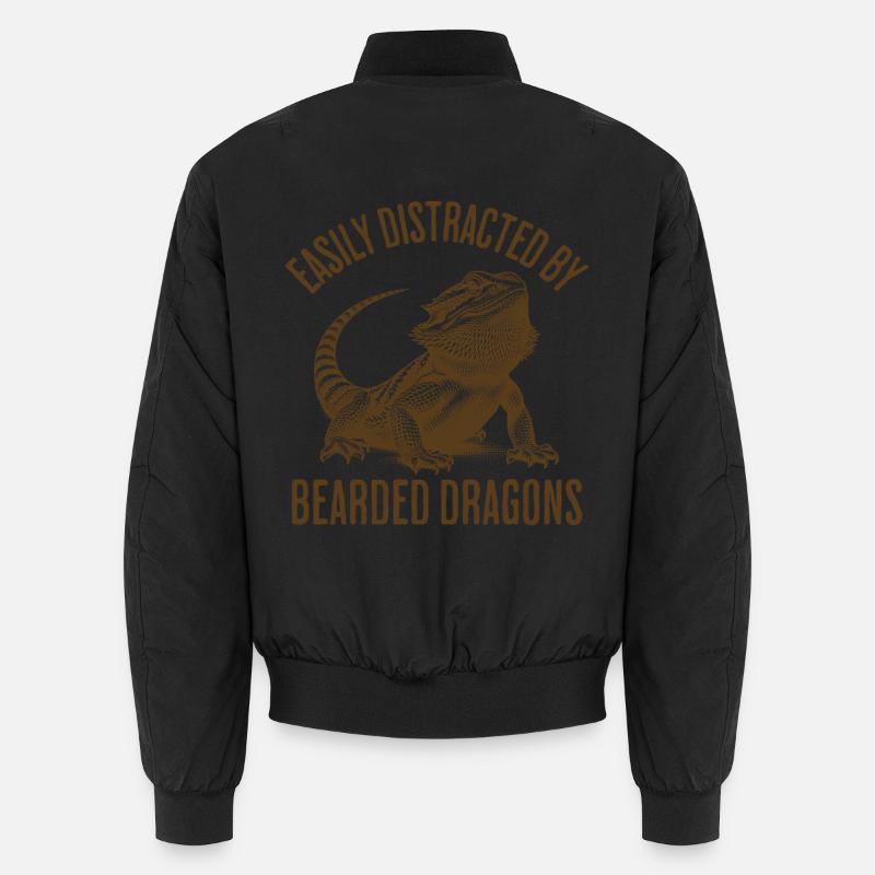 Facilement distrait par les dragons barbus Bomber unisexe