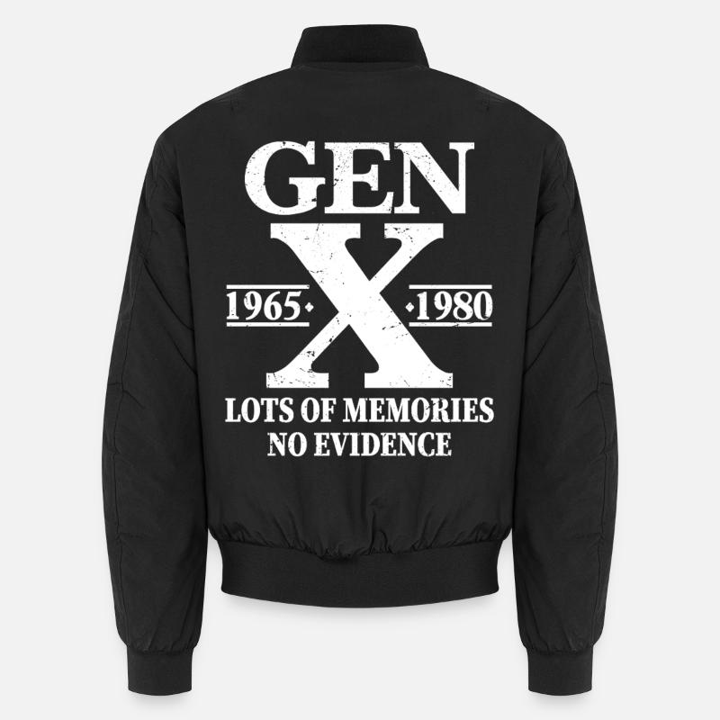 Gen X beaucoup de souvenirs, aucune preuve Bomber unisexe