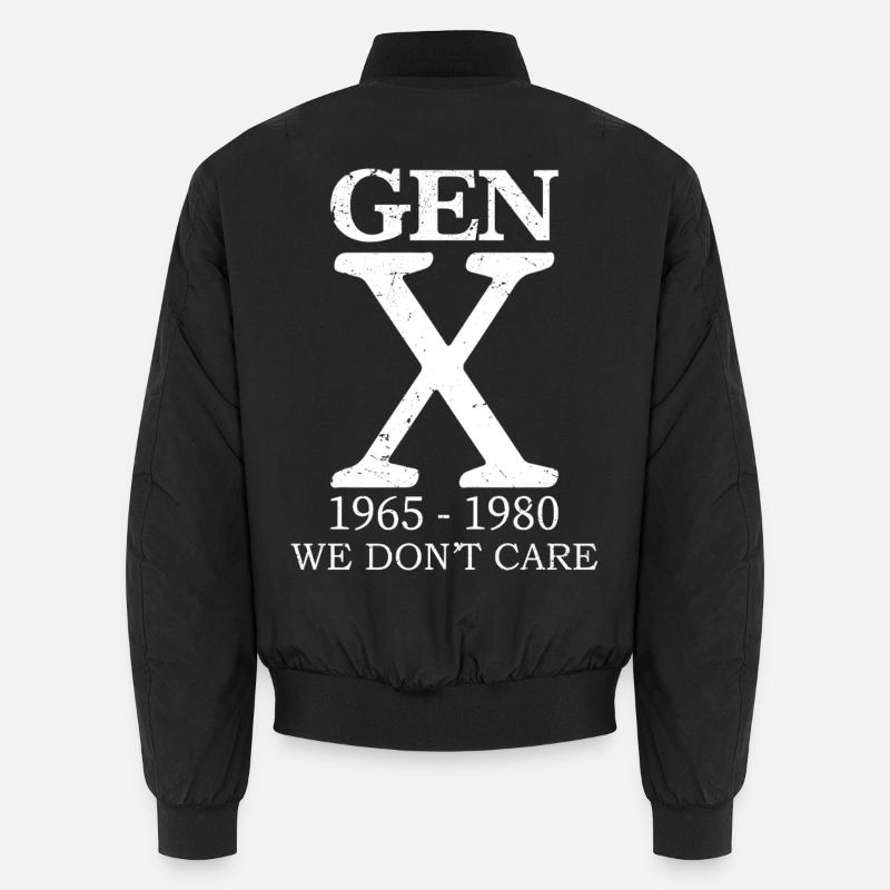 Génération X, on s’en fiche Bomber unisexe
