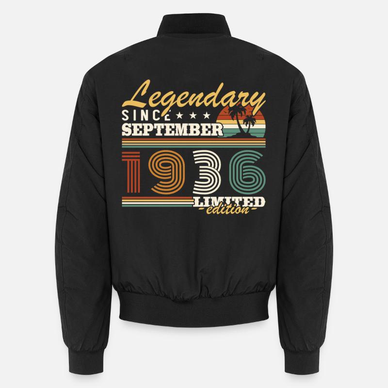 September 1936 Vintage Geburtstagsgeschenk Unisex Bomberjacke
