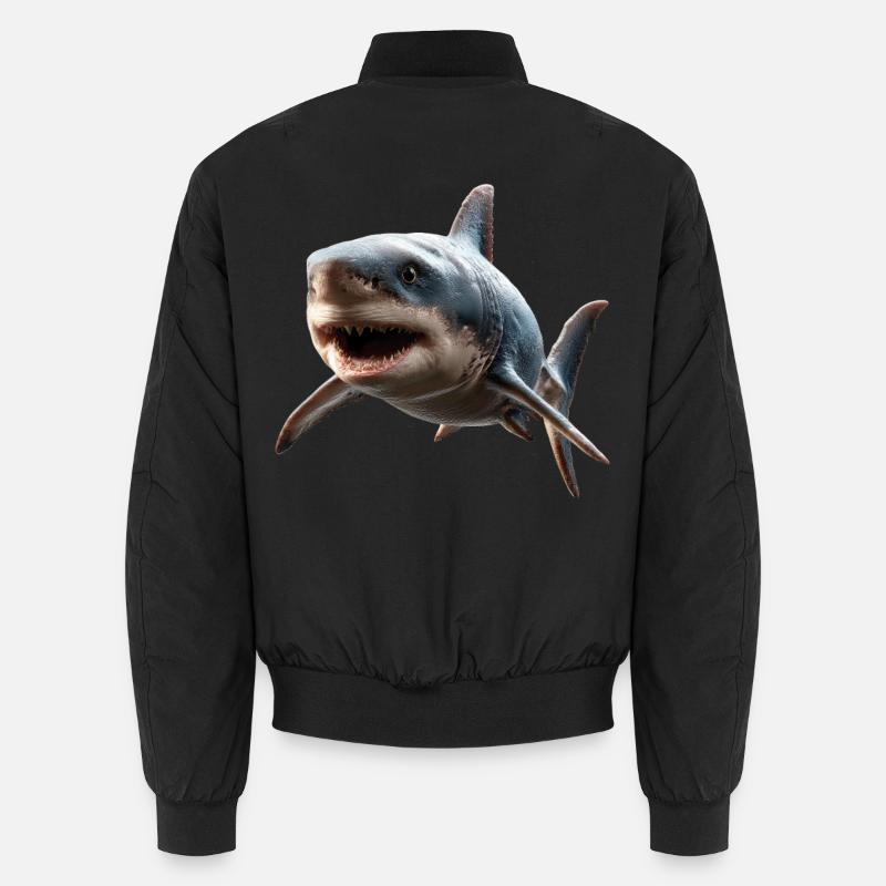 requin requin tigre requin plongeur requins mignons grand requin blanc Bomber unisexe