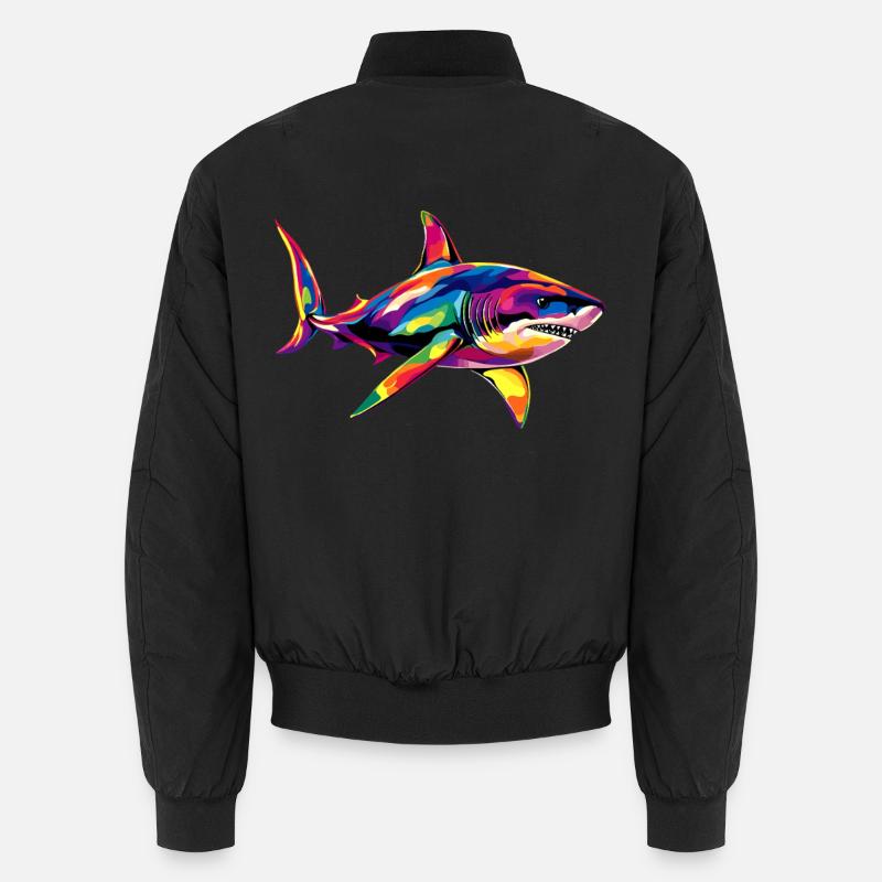 requin requin tigre requin plongeur requins mignons grand requin blanc Bomber unisexe