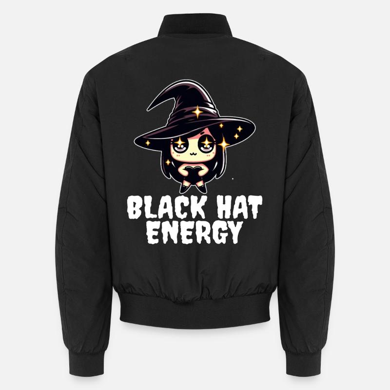 BLACK HAT ENERGY - WITCH HALLOWEEN - Unisex Bomber Jacket - black
