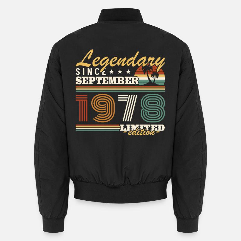 September 1978 Vintage Geburtstagsgeschenk Unisex Bomberjacke