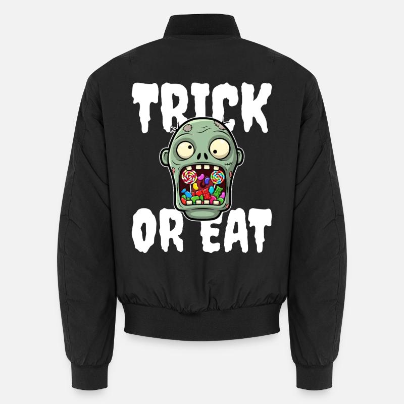 SÜSSES ODER ESSEN - ZOMBIE HALLOWEEN Unisex Bomberjacke