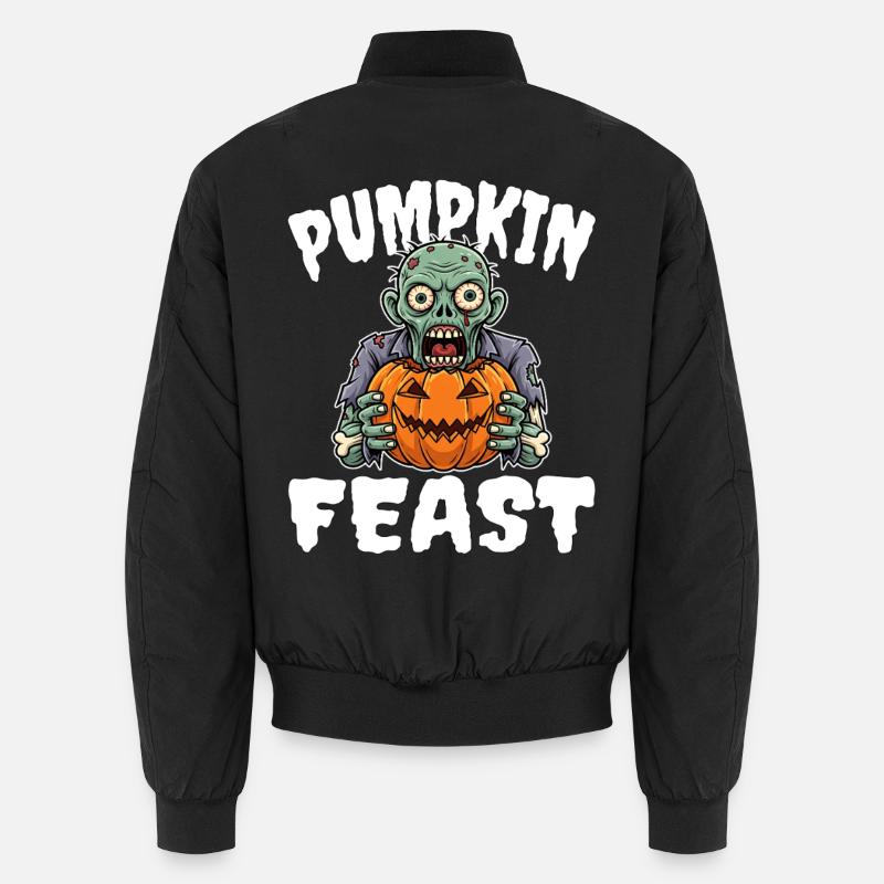 PUMPKIN FEAST - ZOMBIE HALLOWEEN Unisex Bomber Jacket