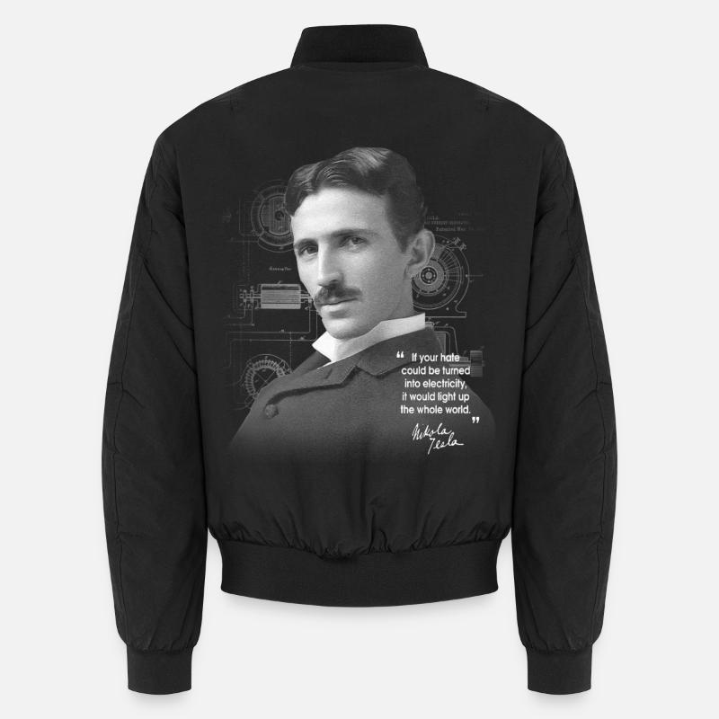 Nikola Teslà Inventor Engineering Engineering Science Unisex Bomber Jacket