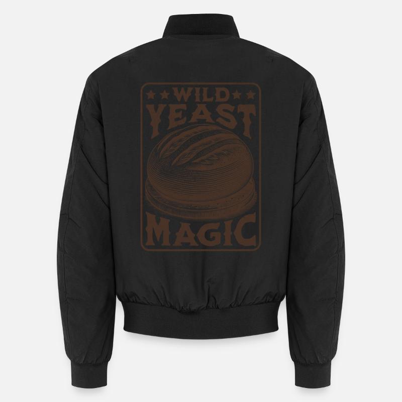 Wilde Hefe Magic Sauerteig Brot Liebhaber - Unisex Bomberjacke - Schwarz