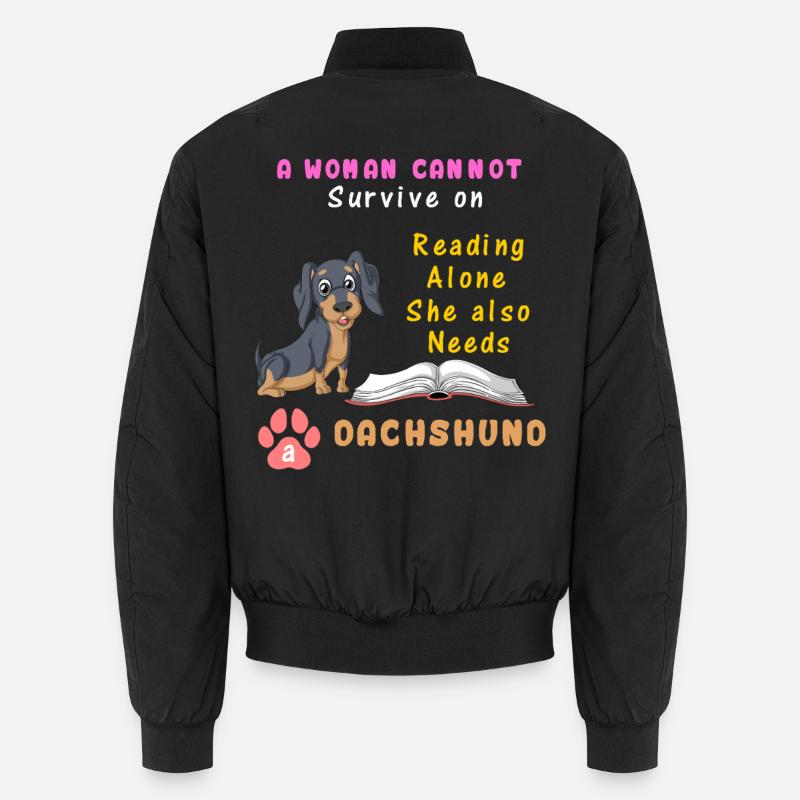Dackel - Unisex Bomberjacke - Schwarz
