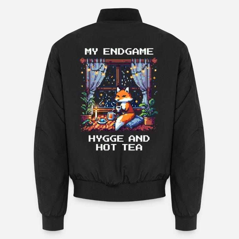 Endgame: Hygge und heißer Tee - Unisex Bomberjacke - Schwarz