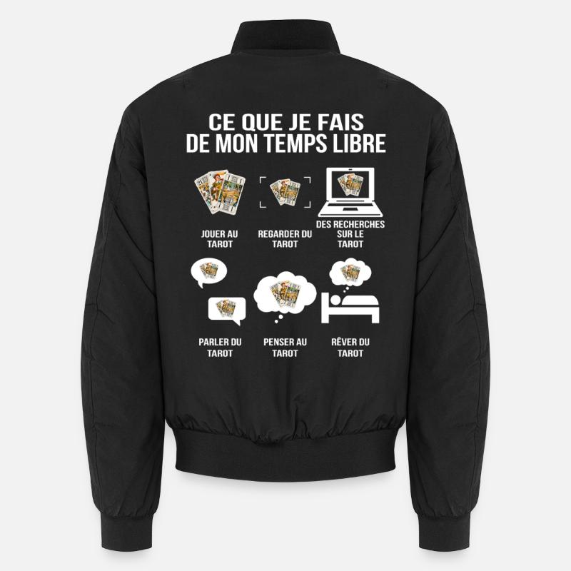 Ce que je fais de mon temps libre Passion Tarot Bomber unisexe