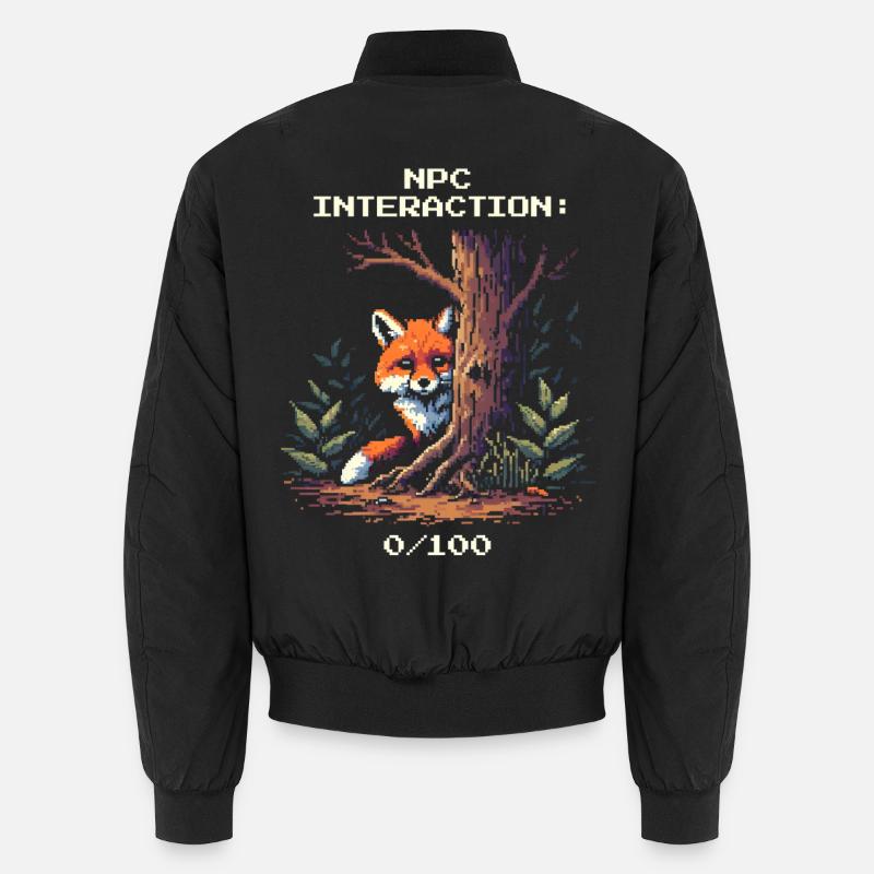 Interaction avec les PNJ : 0/100 | Humour introverti Bomber unisexe