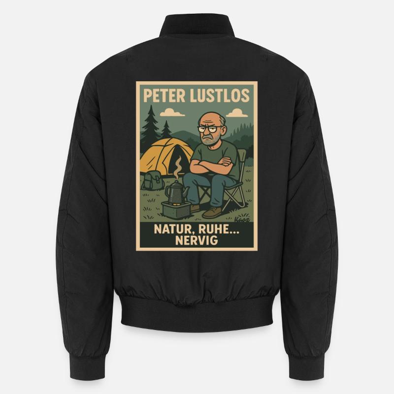 Peter Listless Nature Camping Design Unisex Bomber Jacket