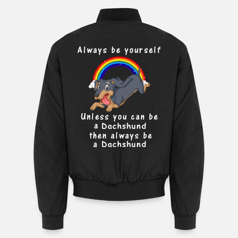 Dackel - Unisex Bomberjacke - Schwarz