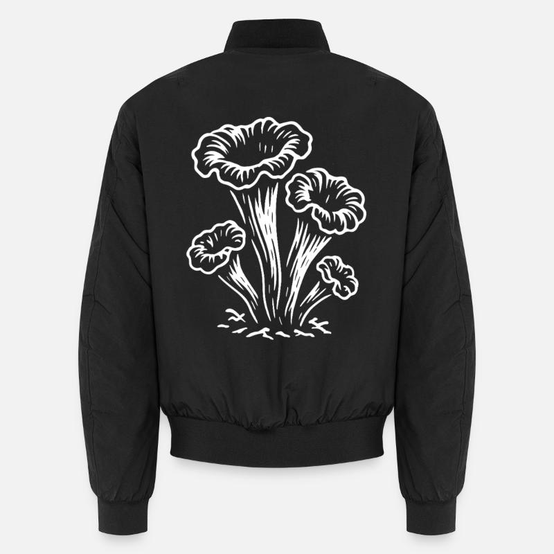 Trompette d'automne - cueilleur de champignons - champignons - dicton Bomber unisexe