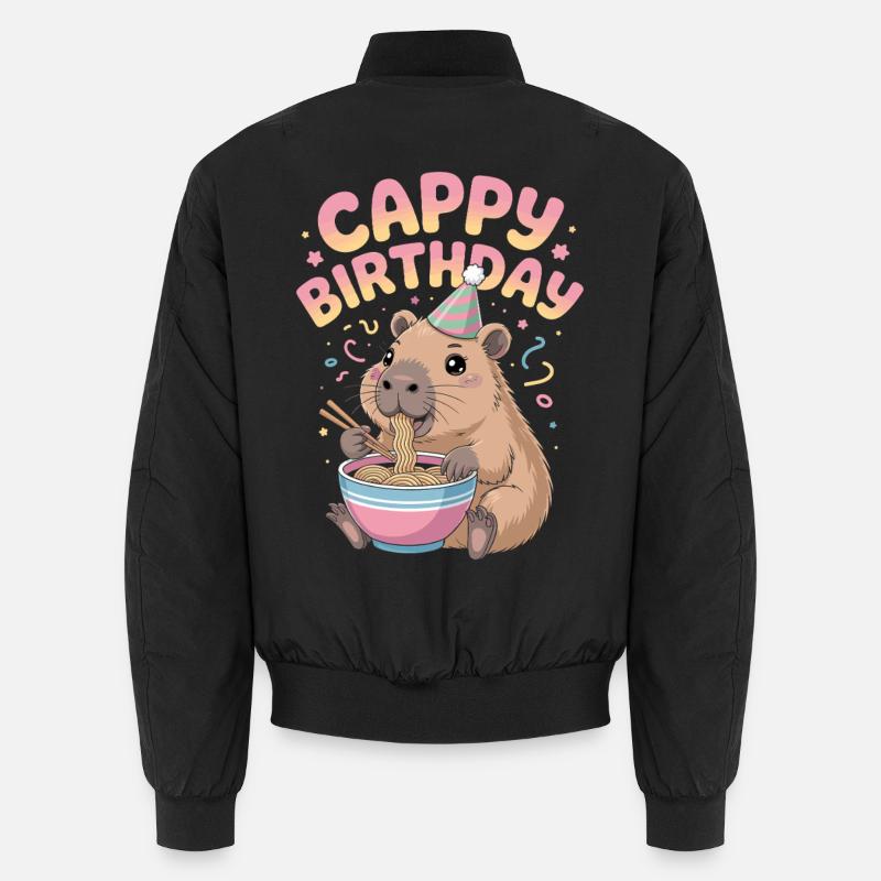  Cappy Geburtstag Capybara Ramen CAPPY BIRTHDAY Unisex Bomberjacke