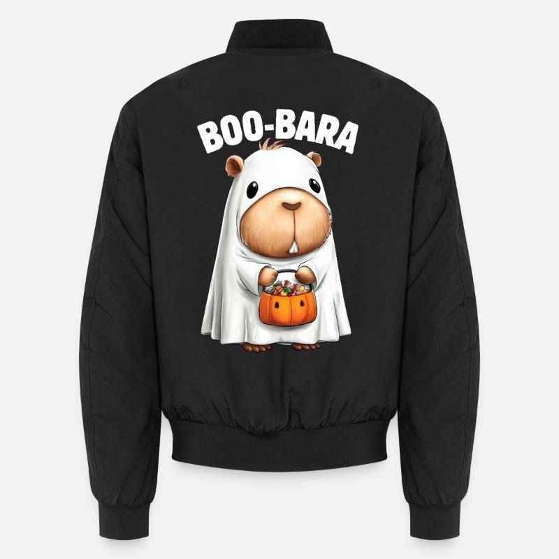 Capybara en costume d'Halloween - Bomber unisexe - noir