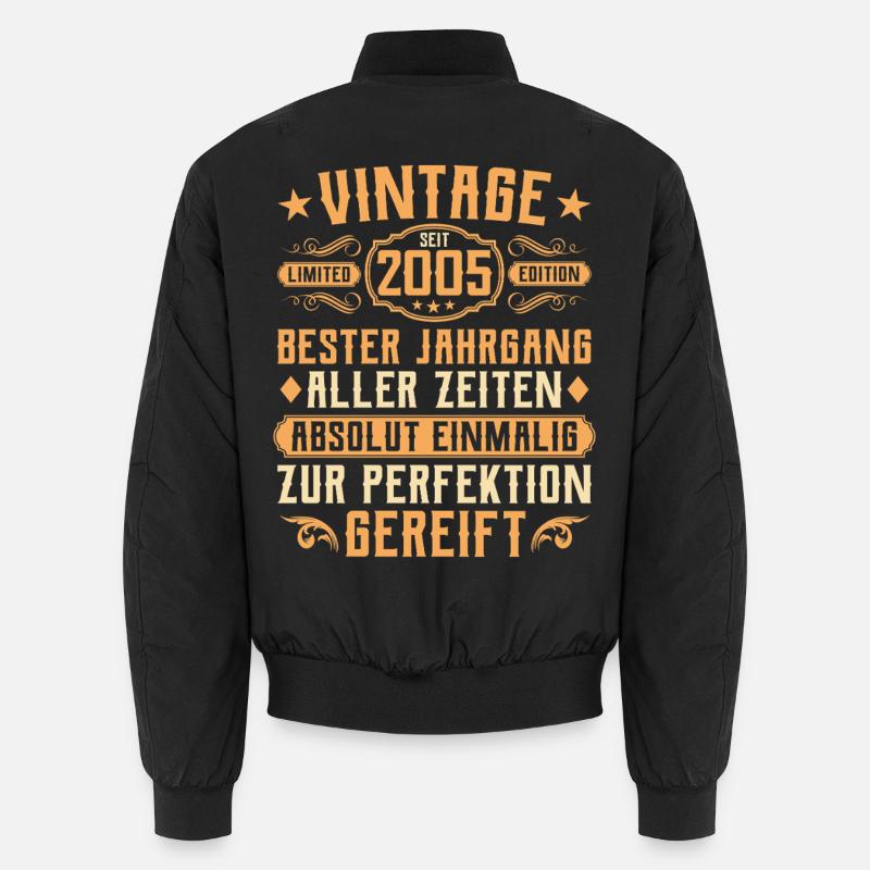 Millésime 2005 Année de naissance - 20e anniversaire Bomber unisexe