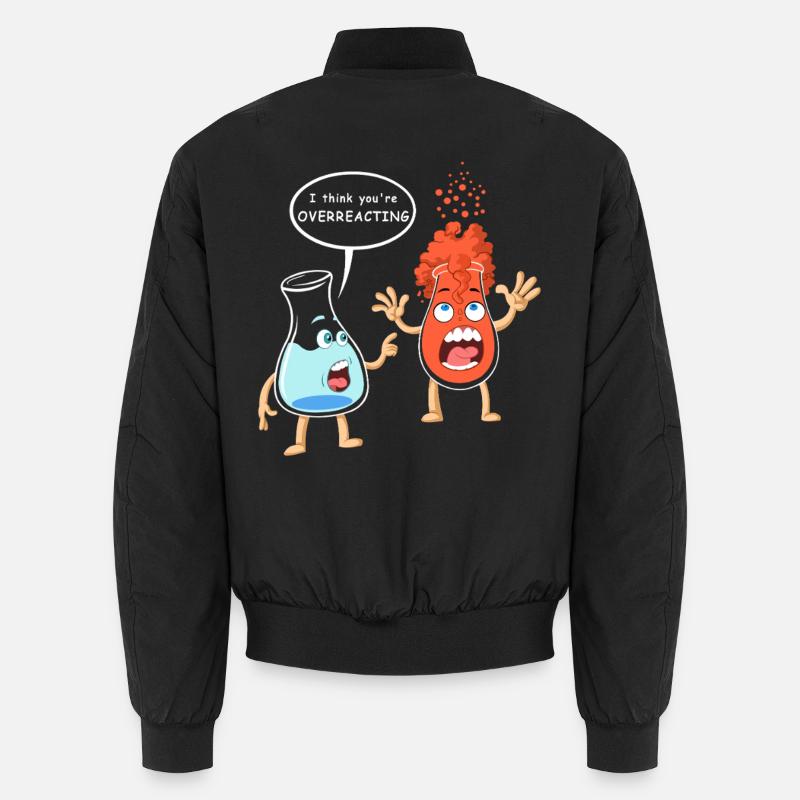 Overreacting Microbiology - Unisex Bomber Jacket - black